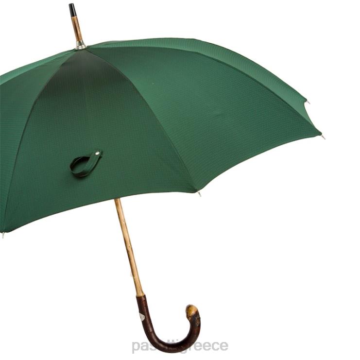 ομπρέλα | PASOTTI 142 pto cn9 cbr - σκούρα πράσινη ξύλινη ομπρέλα με κόκκινες κουκκίδες 2N6B8142 άνδρες